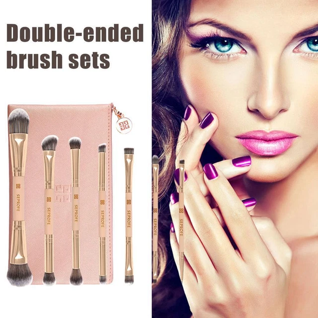 7pcs Eye Brush Set Double Ended Makeup Brushes Eyeshadow Tools New F6F9
