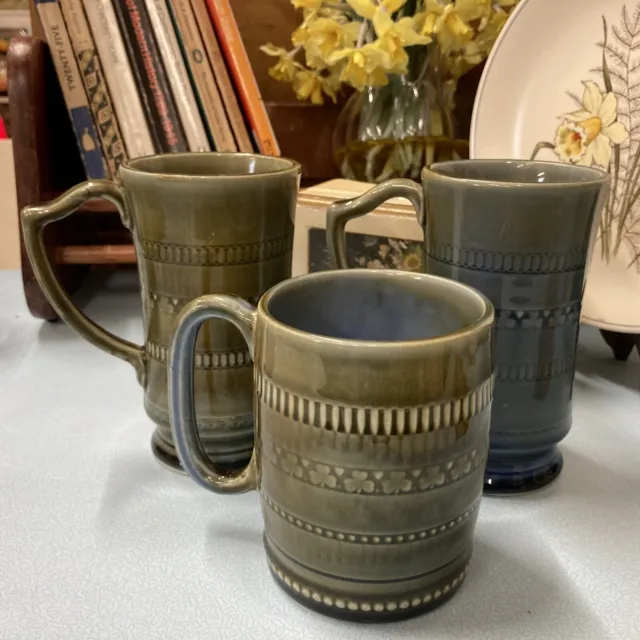 Vintage 3x Wade Irish Porcelain Mug / Tankard