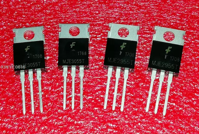 Hot Sell   5PCS MJE3055T + 5PCS MJE2955T  MJE3055  MJE2955  TO-220  Transistor