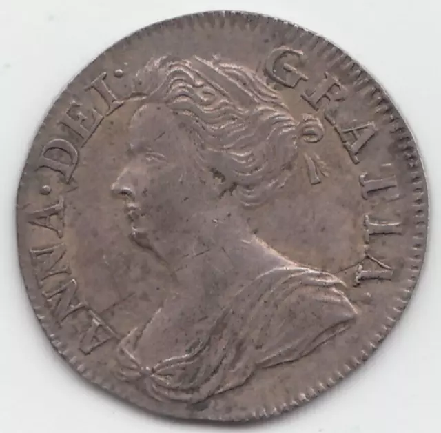 1713 Silver Threepence 3d - Queen Anne