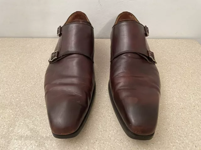 Magnanni ‘Ramola’ Double Strap Monk Shoe Burgundy Tobacco Leather (Men Size 12) 2