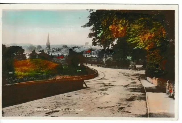 Bakewell, Derbyshire - View From Station Road Colour Postcard