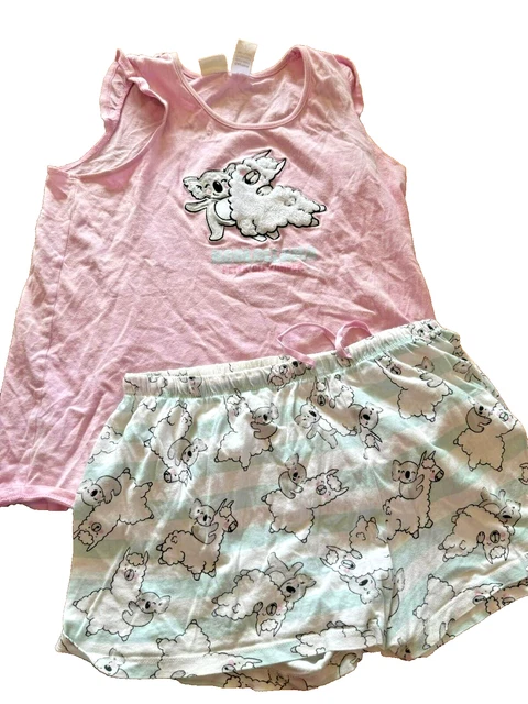 Peter Alexander - Koala Llama PJ Set - pyjamas -  Girls kids Sz 14