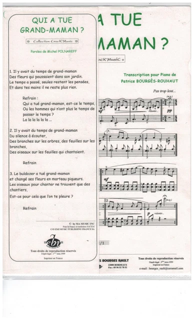 Partition Michel Sardou La Maladie D Amour Piano Guitare Chant Eur 12 90 Picclick Fr