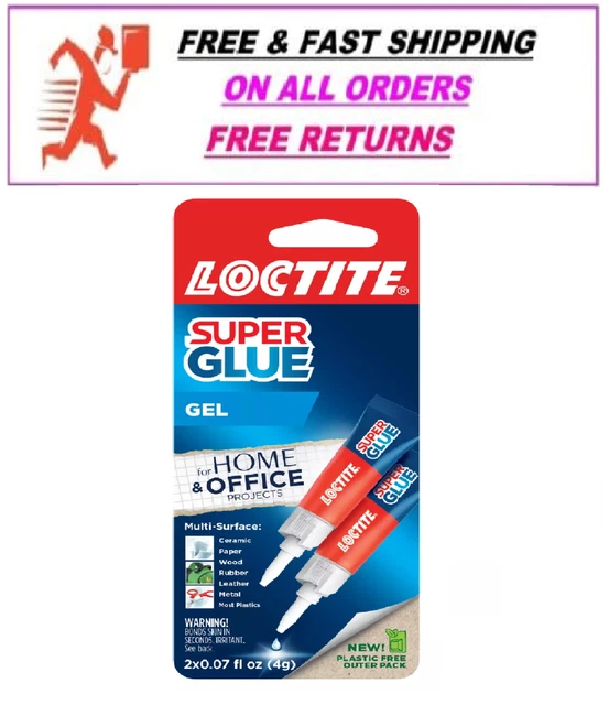 LOCTITE SUPER GLUE Gel Tube, 2 pack, 0.07 oz Tube 5.27 PicClick