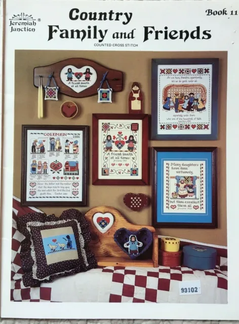 Country Family & Friends Jeremiah Junction Cross Stitch Pattern Book 11