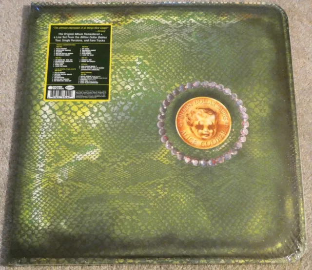 Alice Cooper SEALED 3 LP Billion Dollar Babies SIGNED Flat Trillion 50th Anniver