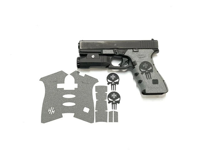 HANDLEITGRIPS Gray Textured Rubber Gun Grip Wrap for Smith