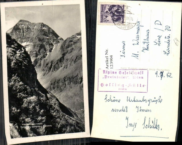 123904,Schladminger Tauern Schladming Golinghütte 1940