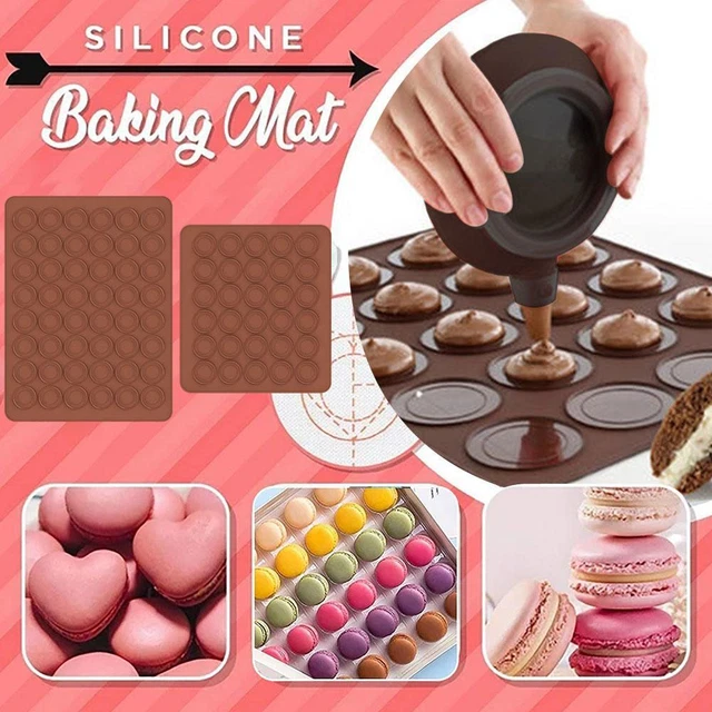 Estera de silicona molde para pastel de macaron 30 orificios/48 orificios