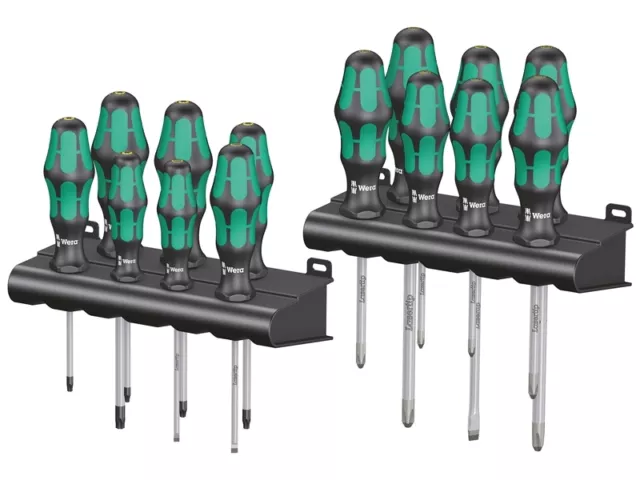 Wera 105630 14 Piece Kraftform Laser Tip Screwdriver Set PZ/PH/SL/TX