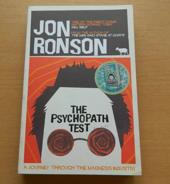 The Psychopath Test par Jon Ronson broché anglais 