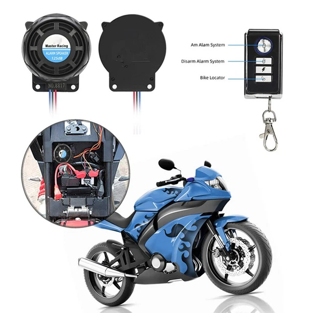 12V Remote Control For Motorcycle Scooter Bike Anti Theft Security Alarm System