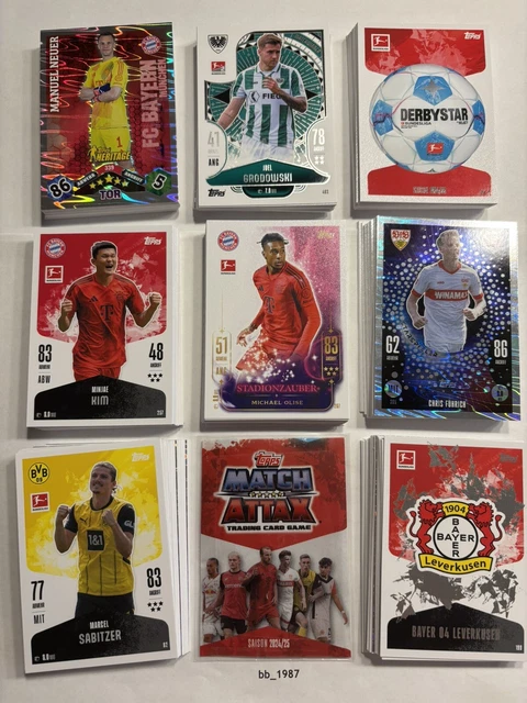 Topps Match Attax Bundesliga 2024/25 - 10 Booster Packs Mit Sammelkarten