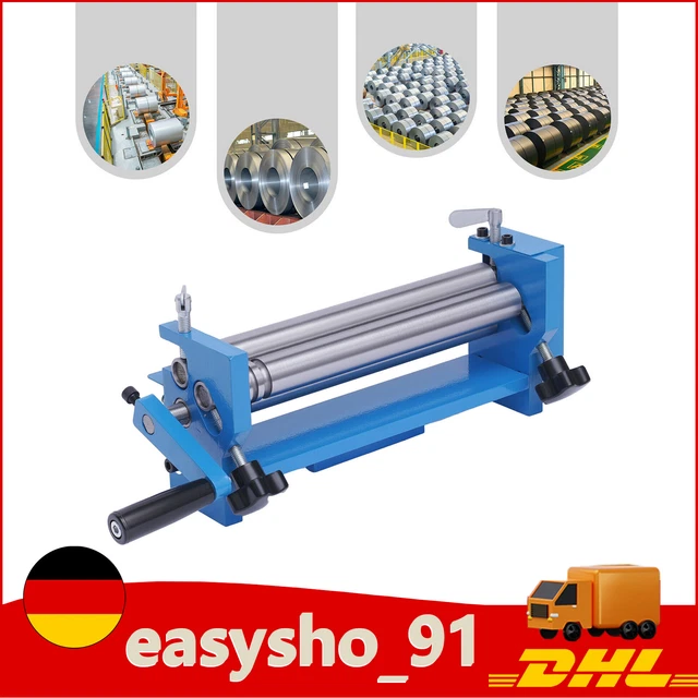 30mm SJ 300 3-Walzen Biegemaschine Manuell Rundbiegemaschine Walzenbiegegerät eB