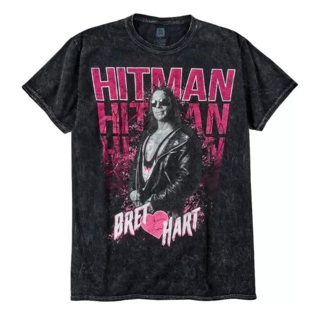 WWE Bret Hart "Hitman" Mineral Wash T-Shirt