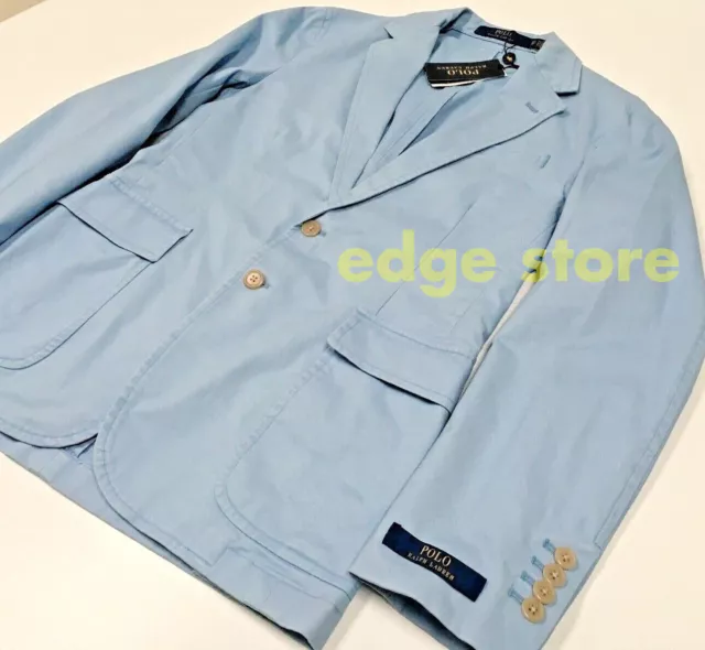 Polo Ralph Lauren Stretch Cotton Chino Preppy Jacket Blazer Sport Coat Gentleman