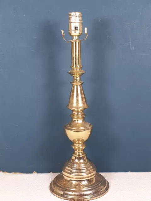 Large Vintage Brass Table Lamp Base, for Renovation / Project / Repair 49cm