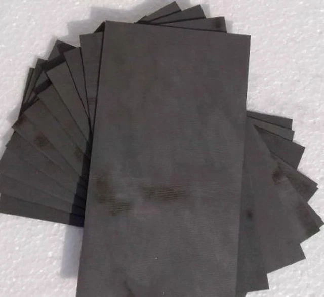 US Stock 2pcs 3*40*150mm 99.99% Pure Graphite Electrode Rectangle Plate Sheet