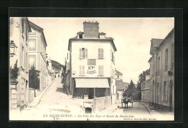 CPA La Roche-Guyon, La Côte des Bois and Route de Haute-Isle 1904