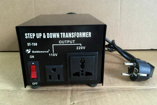 NOUVEAU CONVERTISSEUR DE Tension Transformateur 230V Vers 110V 750W ...