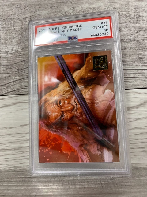 2006 Topps Lord of the Rings Masterpieces Visions You Shall Not Pass #73 PSA 10