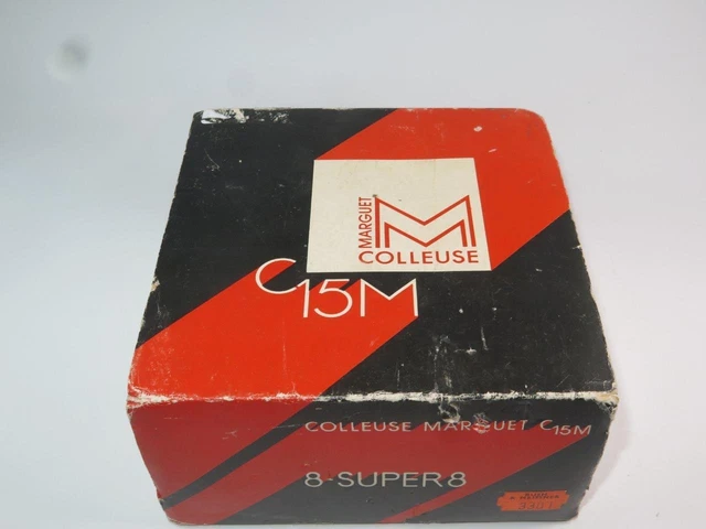 Vintage Marguet C15M 8mm Super 8 Ciné Film Épisseur En Original Box Haut Qualité