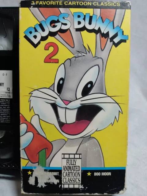 Bugs Bunny Volume 2 VHS VCR Video Tape Used Wacky Wabbit Superman