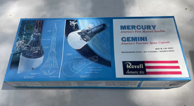 Revell Mercury Gemini 1/48 H-1834  Vintage Model Kit