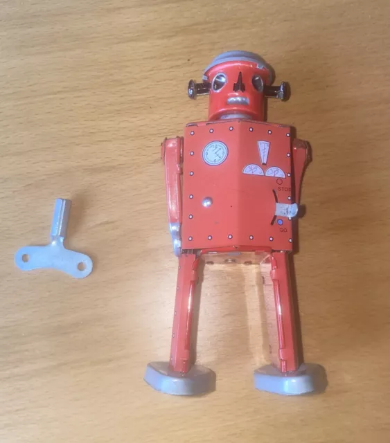 Roboter Zum aufziehen - Atomic Robot Man (St.John Tin Toy),