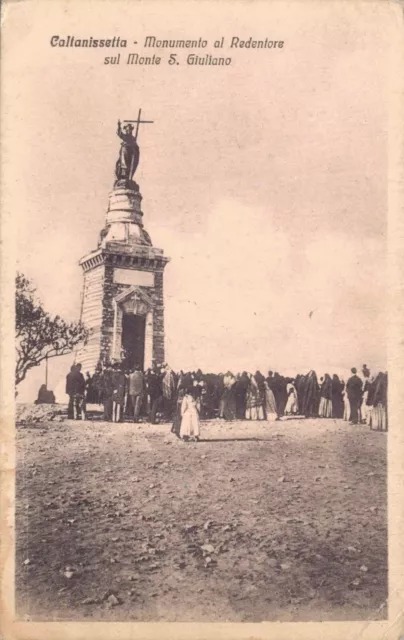 Caltanissetta monumento al redentore monte S. Giuliano Spedita f. piccolo