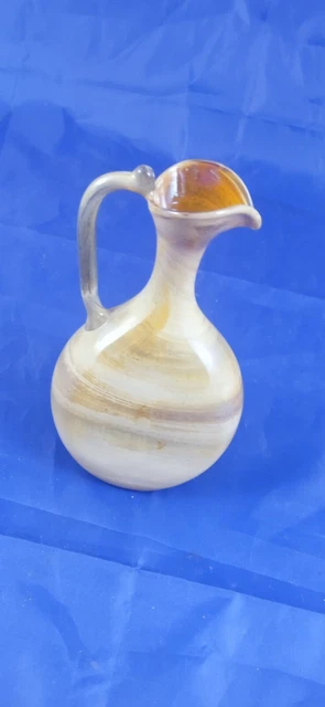 CARAFE EN VERRE Pichet avec anse et couvercle EUR 9,50 - FR