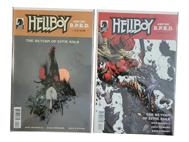 HELLBOY & BPRD RETURN of EFFIE KOLB 1 - 2 COMPLETE MINI SERIES DARK HORSE COMICS