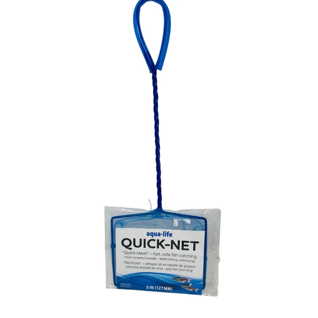 Penn Plax Aqua Life Quick Net 5 in  Handle is Extra Strong