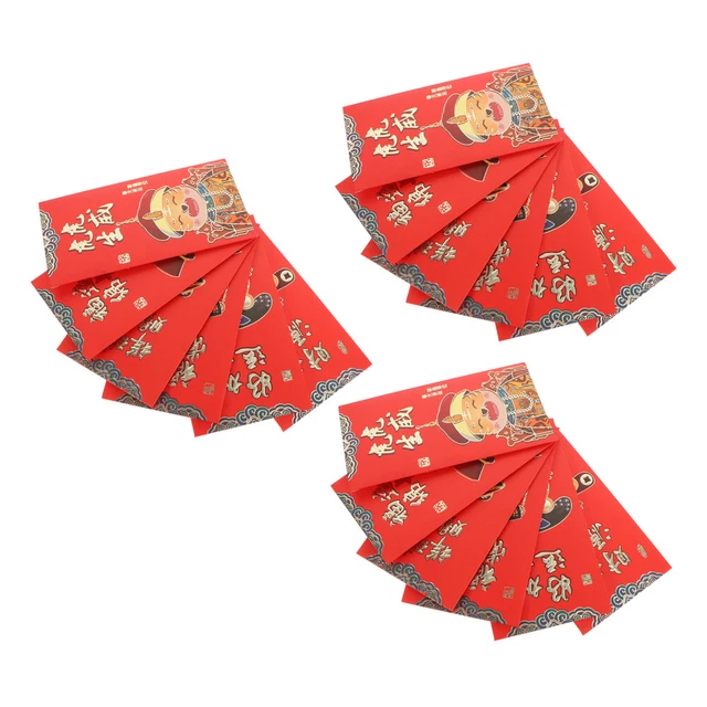 18 Pcs Year of The Tiger Red Envelope Envelopes Letter Size Chinese New Money