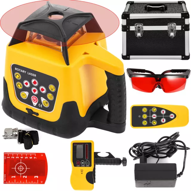 Rotationslaser Baulaser Rot Laser Level Linienlaser Electronic 360° Grad 100M