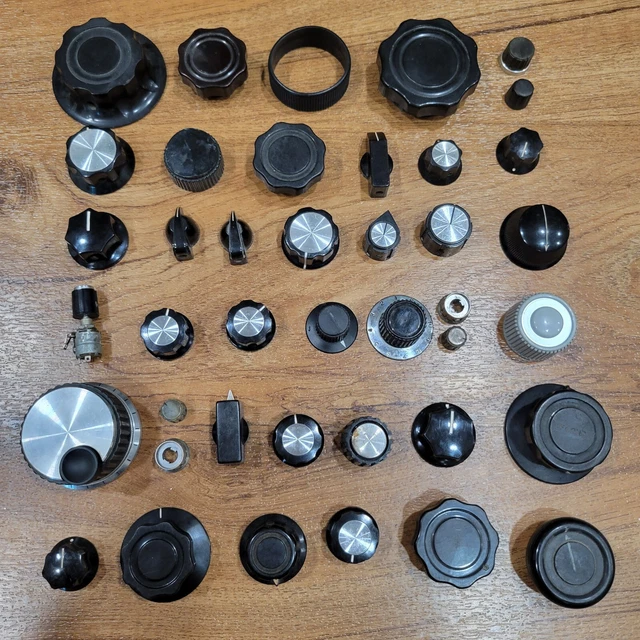 VINTAGE LOT RADIO Electronic Knobs Parts Ham Kenwood Collins