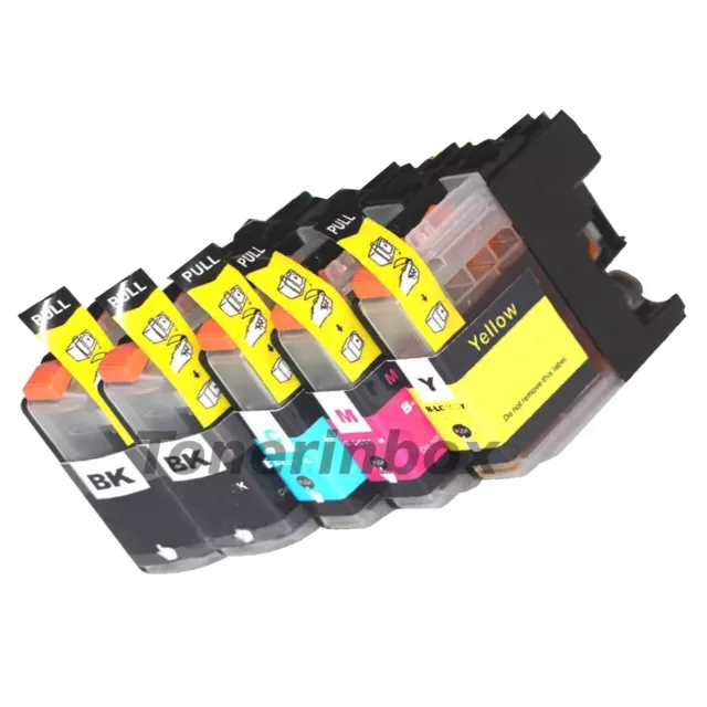 5pk LC203 XL Compatible Ink For Brother MFC-J4320W MFC-J4420DW MFC-J4620D w/Chip