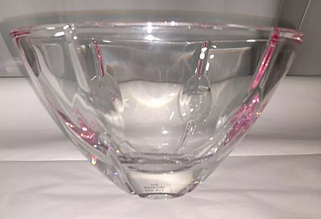 Lenox Gift Of Knowledge Pink Candy Bowl Full Lead Crystal 4" Tall 6.75" Wide NIB