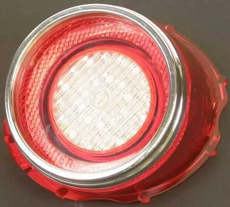 1965 Impala / Full Size LED Back-Up Lens (Red Lens With Clear Center)