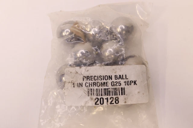 (10-Pk) BC Precision Balls Alloy Steel E52100 Bearing Balls G25 1" CH1044