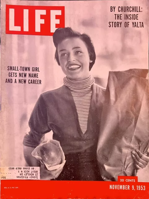 Life Magazine Nov 9 1953 Norma Speranza Becomes Jill Corey  Churchill Yalta