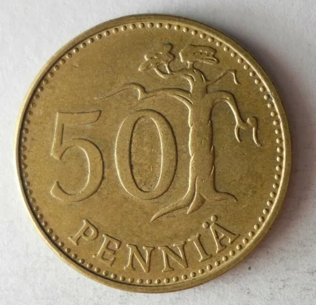 1963 Finlandia 50 Pennia - Eccellente da Collezione Moneta - Finlandia Bin #1