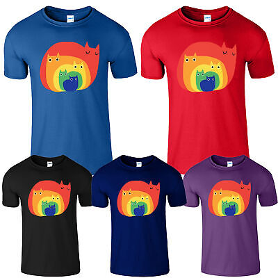 Rainbow Cat Studio Mens Tshirt Funny Kids Girls Boys Merch Youtuber Top T Shirt
