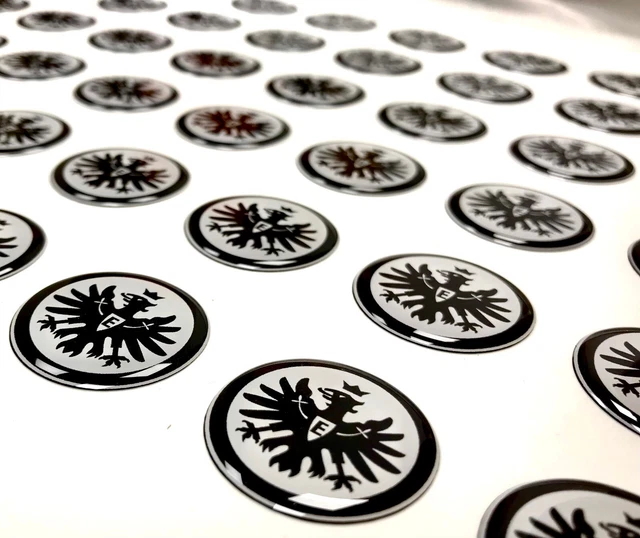 3D Aufkleber Bundesliga Eintracht Frankfurt Logo Auto, Notebook, Tablett, Handy
