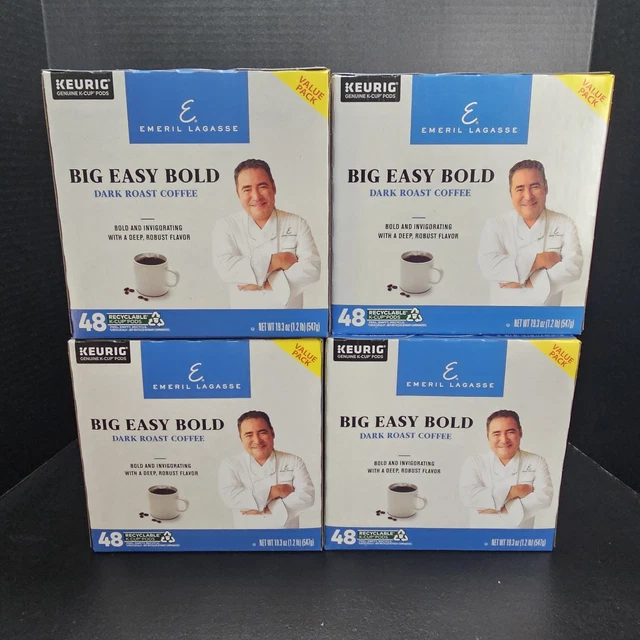 Emeril's Big Easy Bold K-Cups - 48 Count Pack Of Smooth, Never Bitter Coffee Pods