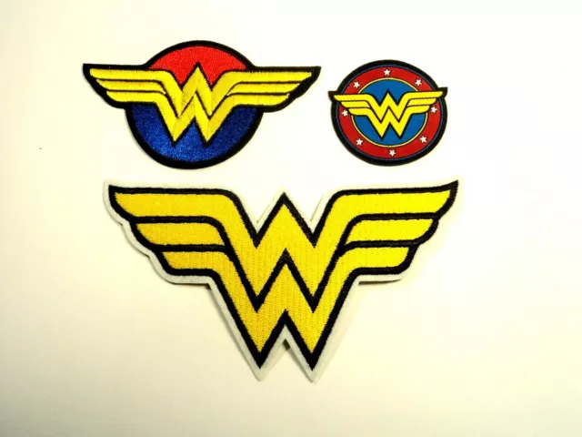 1x Wonder Woman Patches Embroidered Cloth Badge Applique Iron Sew On