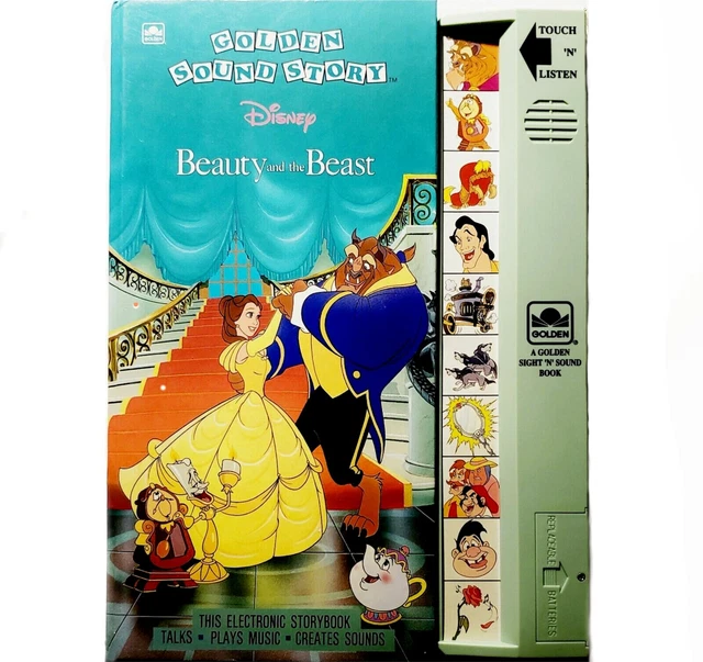 DISNEY BEAUTY AND the Beast Golden Sound Storybook Sight N Sound