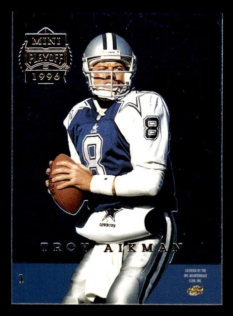 MINI SÉRIES ÉLIMINATOIRES Troy Aikman Neil O'Donnell 1996 #1 STEELERS ...
