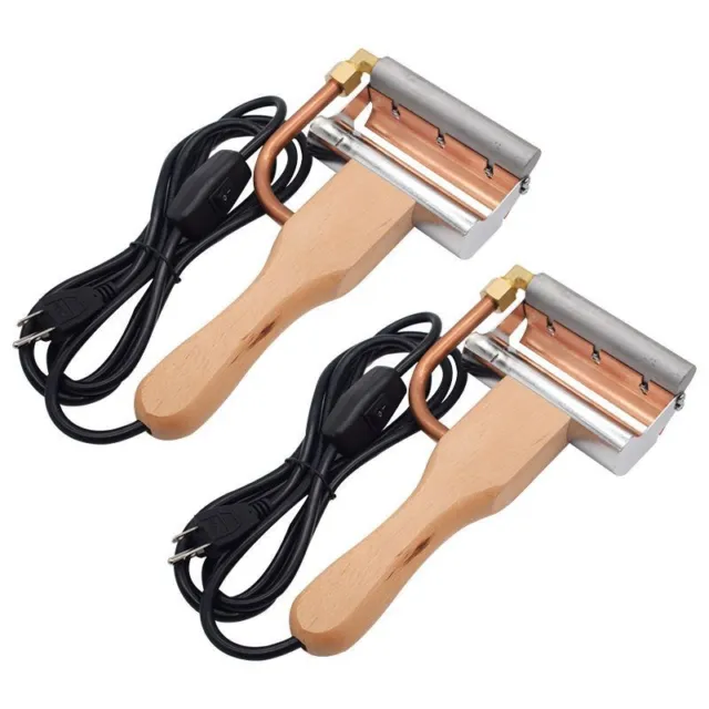 Electric Heating Uncapping Plane Honey Wooden Handle Tool Fork For Bee Farm